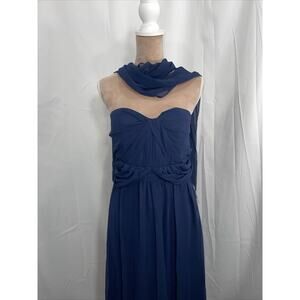 Birdy Grey Navy Blue Maxi Dress